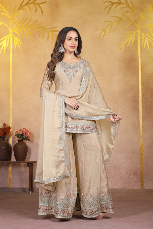 Beige kurta set