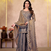 GREY KURTA SET