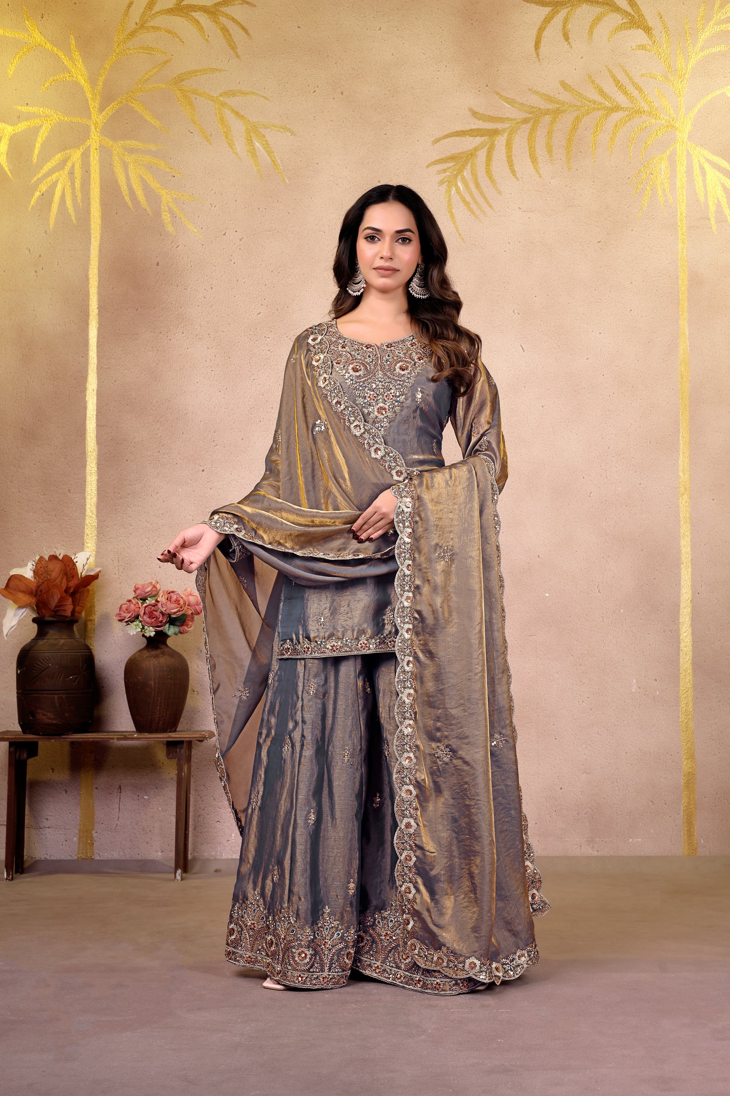 GREY KURTA SET