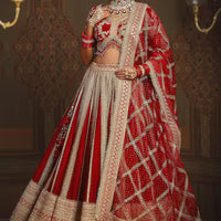 dori embroidered bridal lehenga set