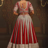 dori embroidered bridal lehenga set