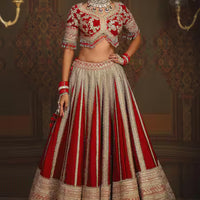 dori embroidered bridal lehenga set