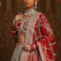dori embroidered bridal lehenga set