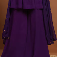embroidered kurta sharara set