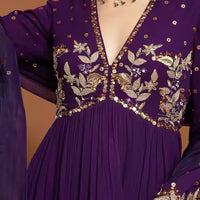 embroidered kurta sharara set