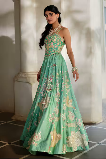 embroidered lehenga set