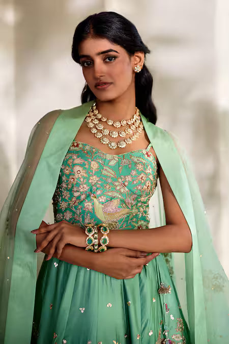 embroidered lehenga set
