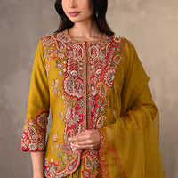 embroidered front open jacket lehenga set