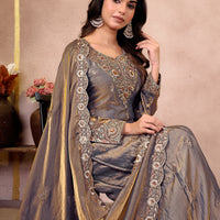 GREY KURTA SET
