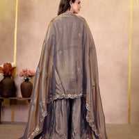 GREY KURTA SET