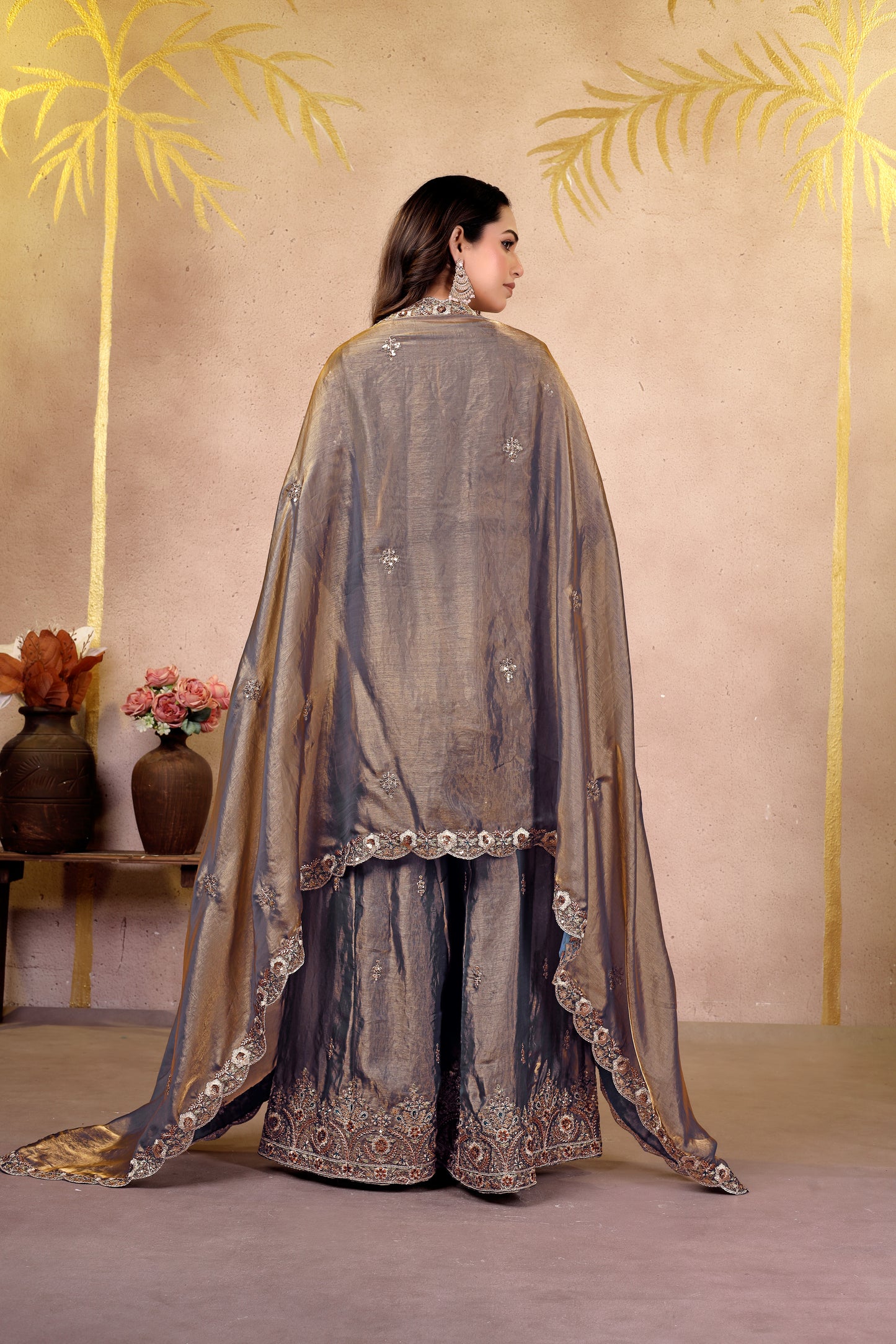 GREY KURTA SET