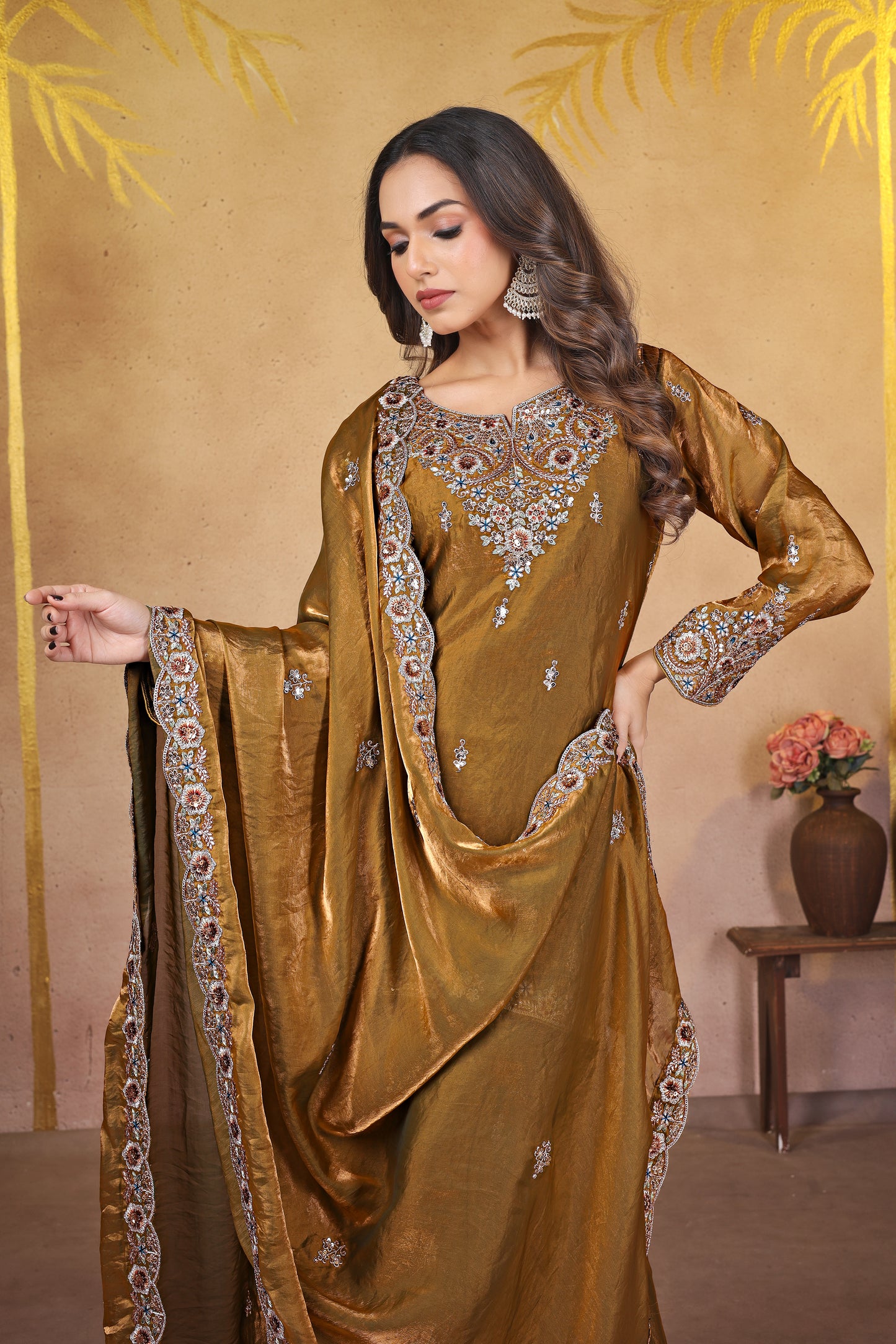 MEHNDI KURTA SET
