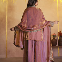 PURPLE KURTA SET