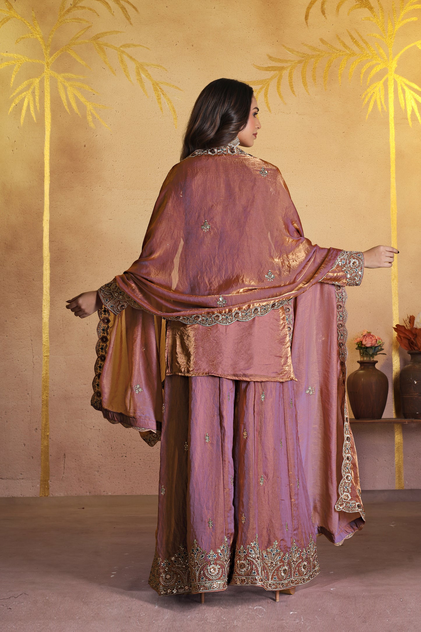 PURPLE KURTA SET