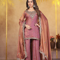PURPLE KURTA SET