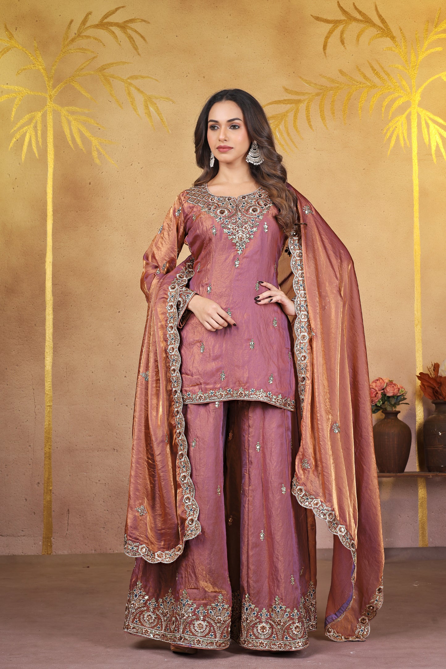 PURPLE KURTA SET