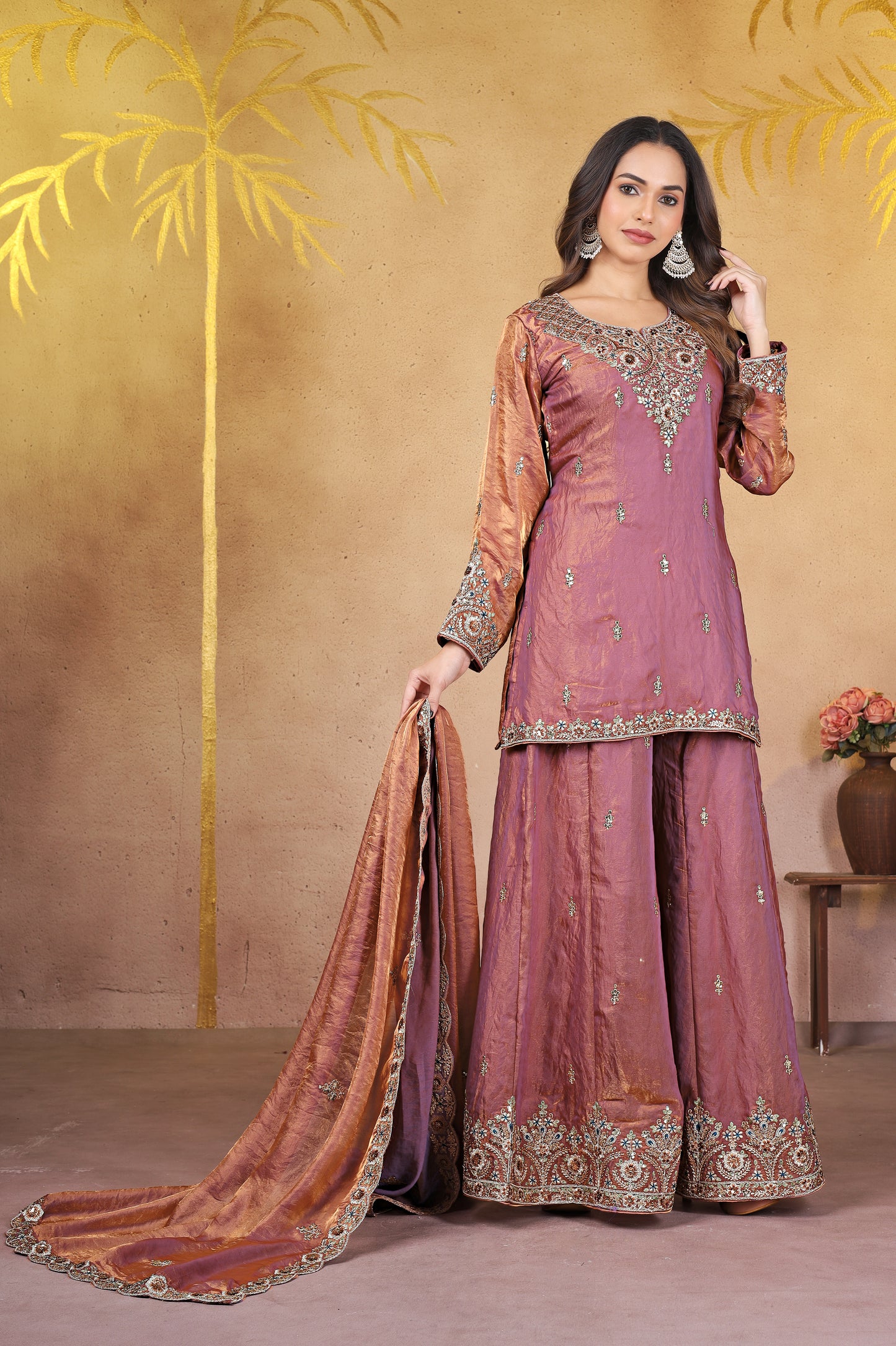 PURPLE KURTA SET