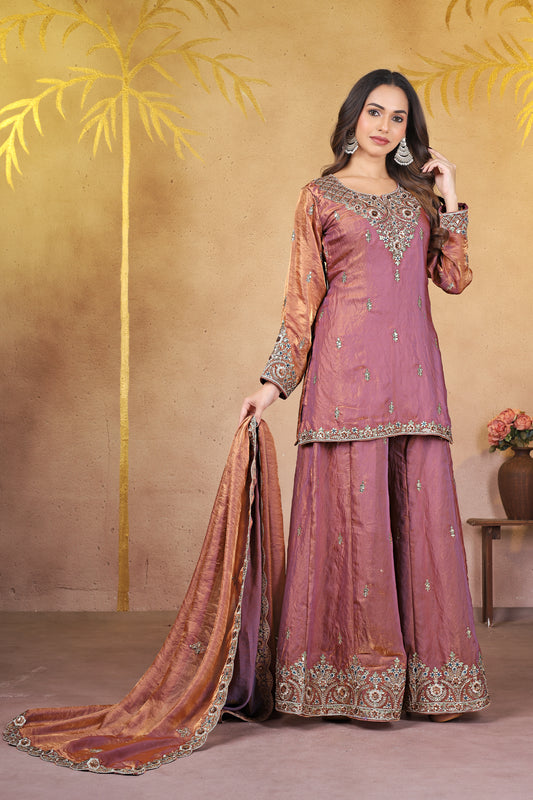 PURPLE KURTA SET